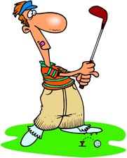 Cartoon Golfer