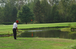 chipping onto the green chipping onto the green